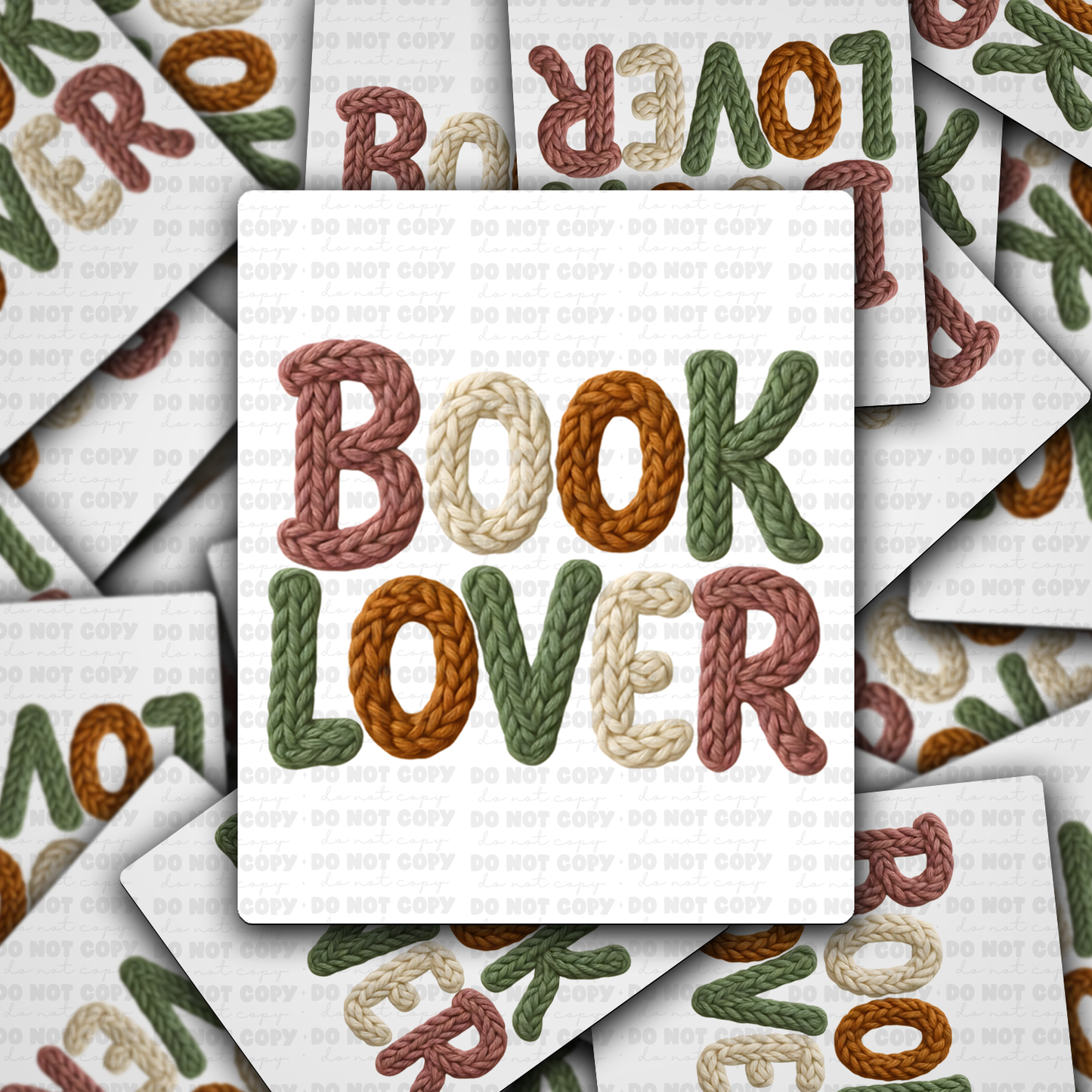 Faux Yarn Book Lover Bookish sticker
