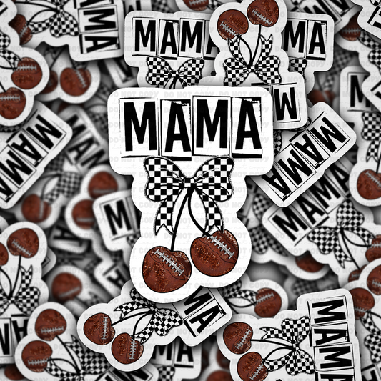 Football mama sticker