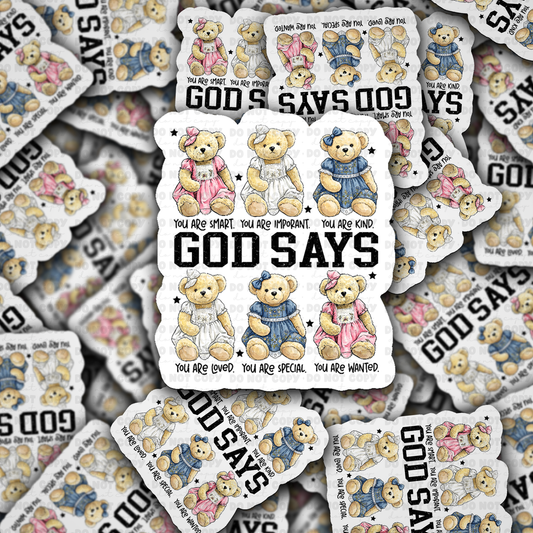 God says sticker