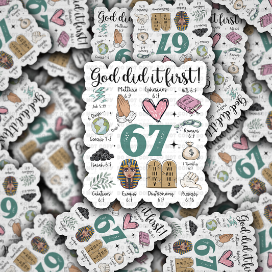 God did it first sticker