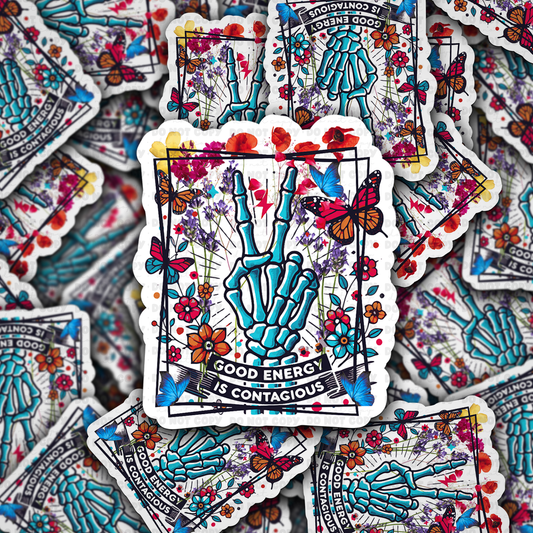 Good energy is contagious sticker