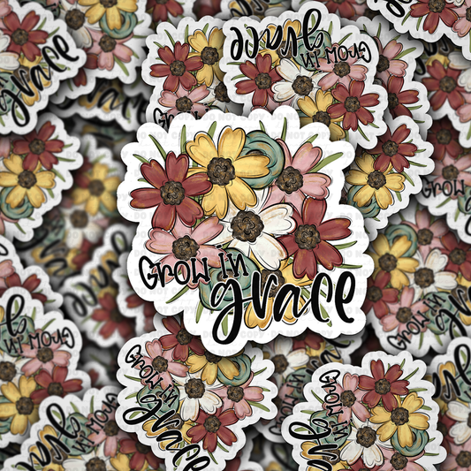 Grow in grace sticker