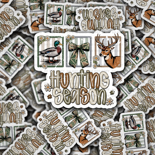 HUNTING SEASON sticker