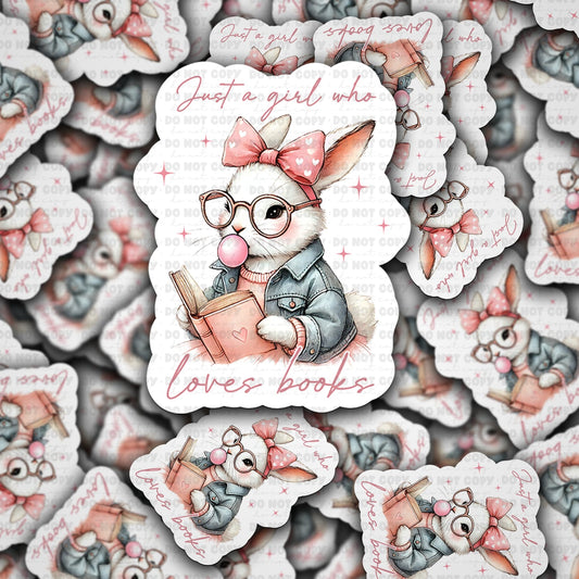 Just a girl who loves books sticker