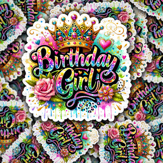 birthday girl sticker