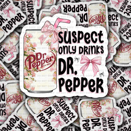 Duspect only drinks sticker