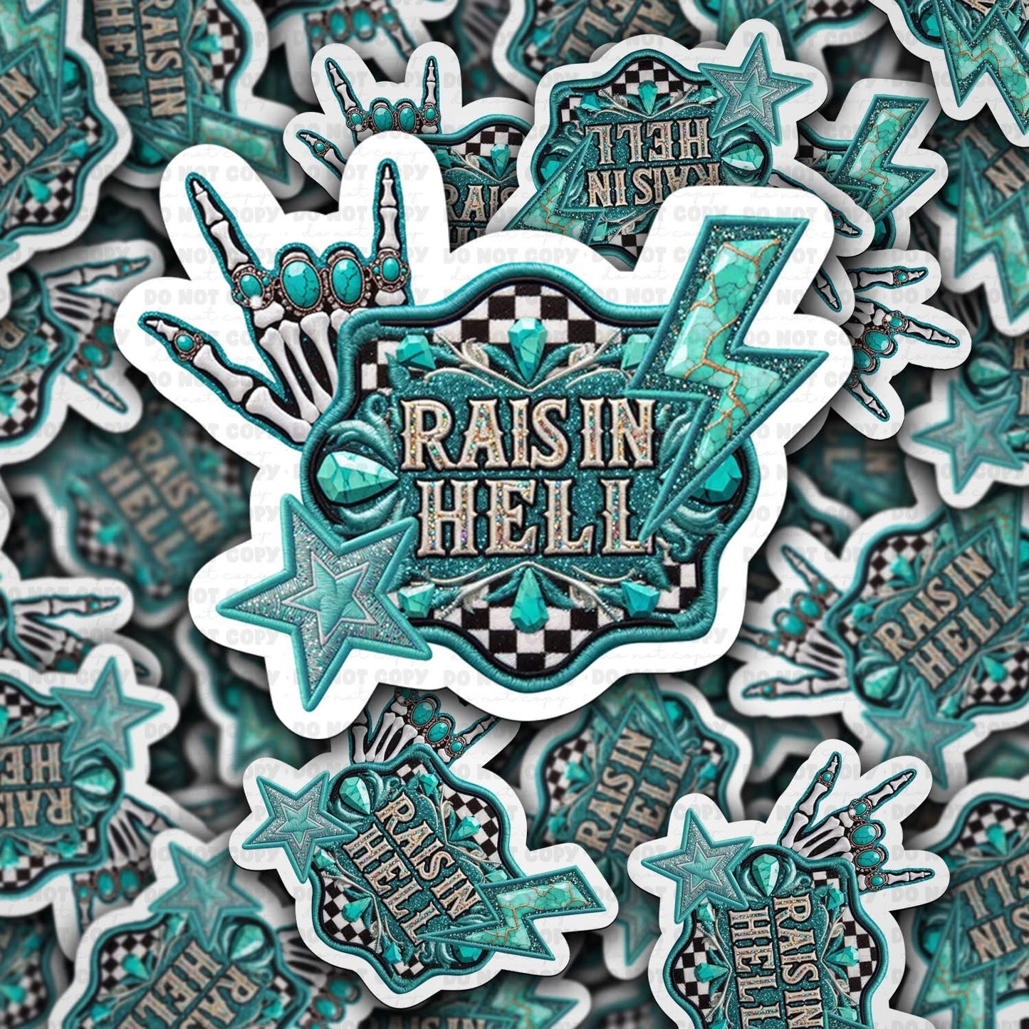 Raisin hell sticker