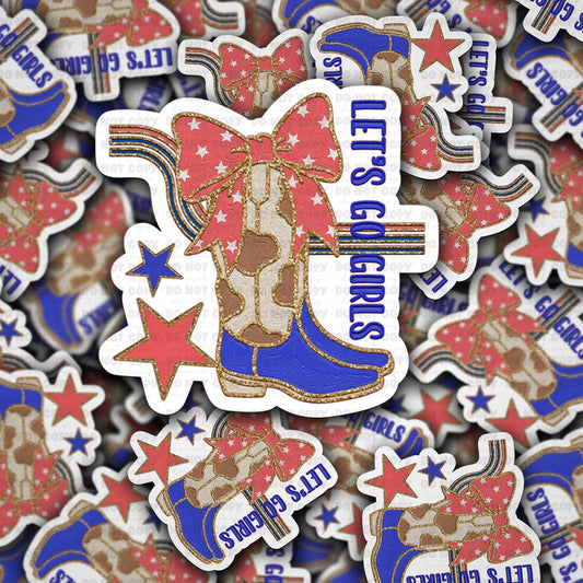 Lets go girls sticker