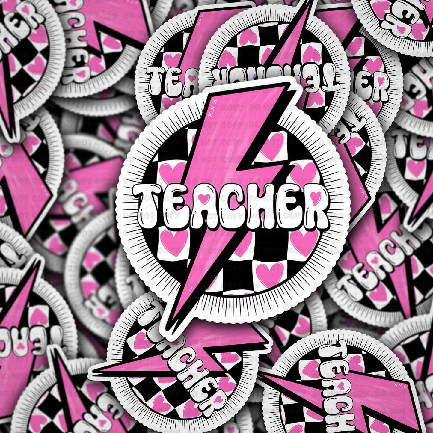 Teacher valentine sticker