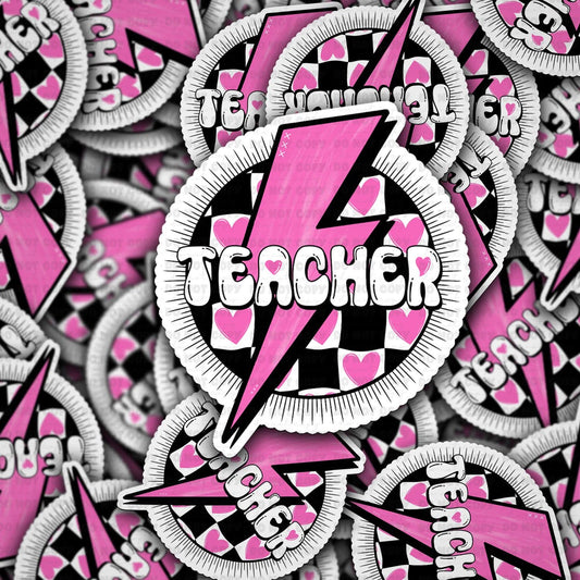 Teacher valentine sticker