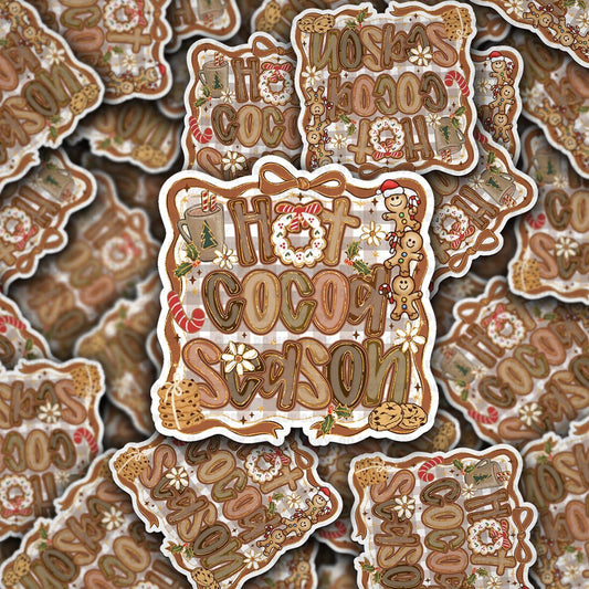 Hot cocoa season sticker