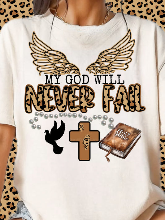 My God will never fail shirt