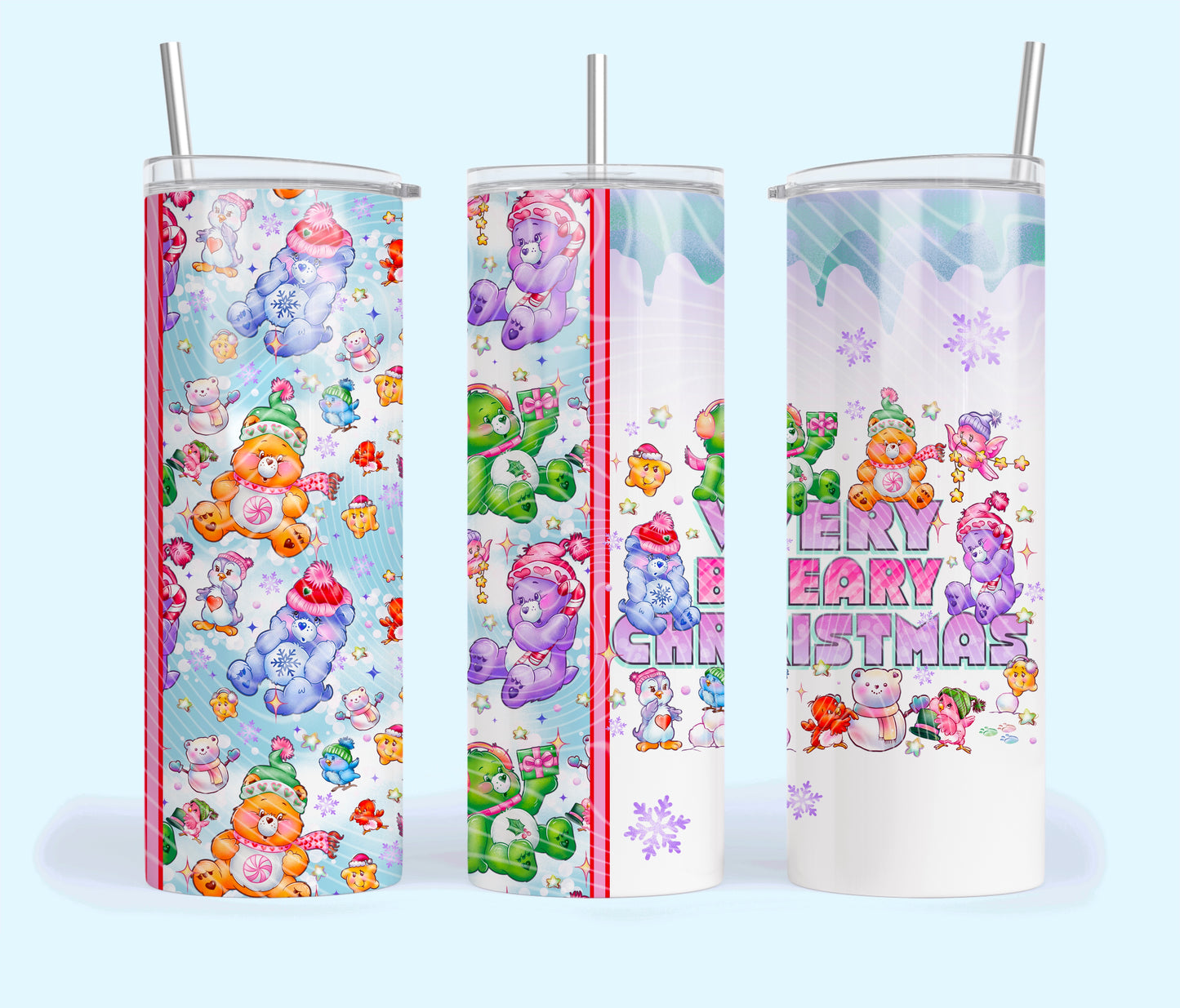 berry christmas tumbler