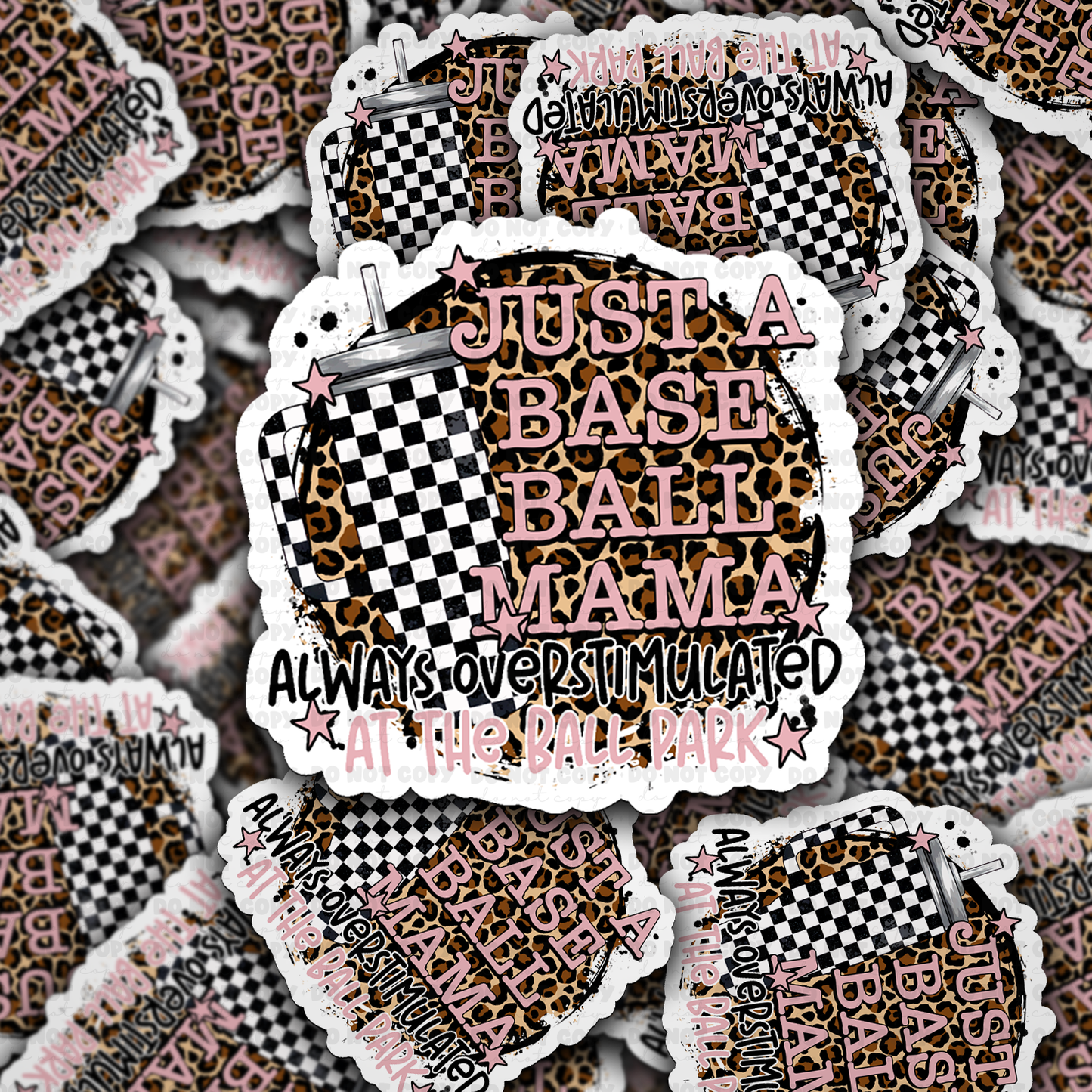 Just a baseball mama sticker