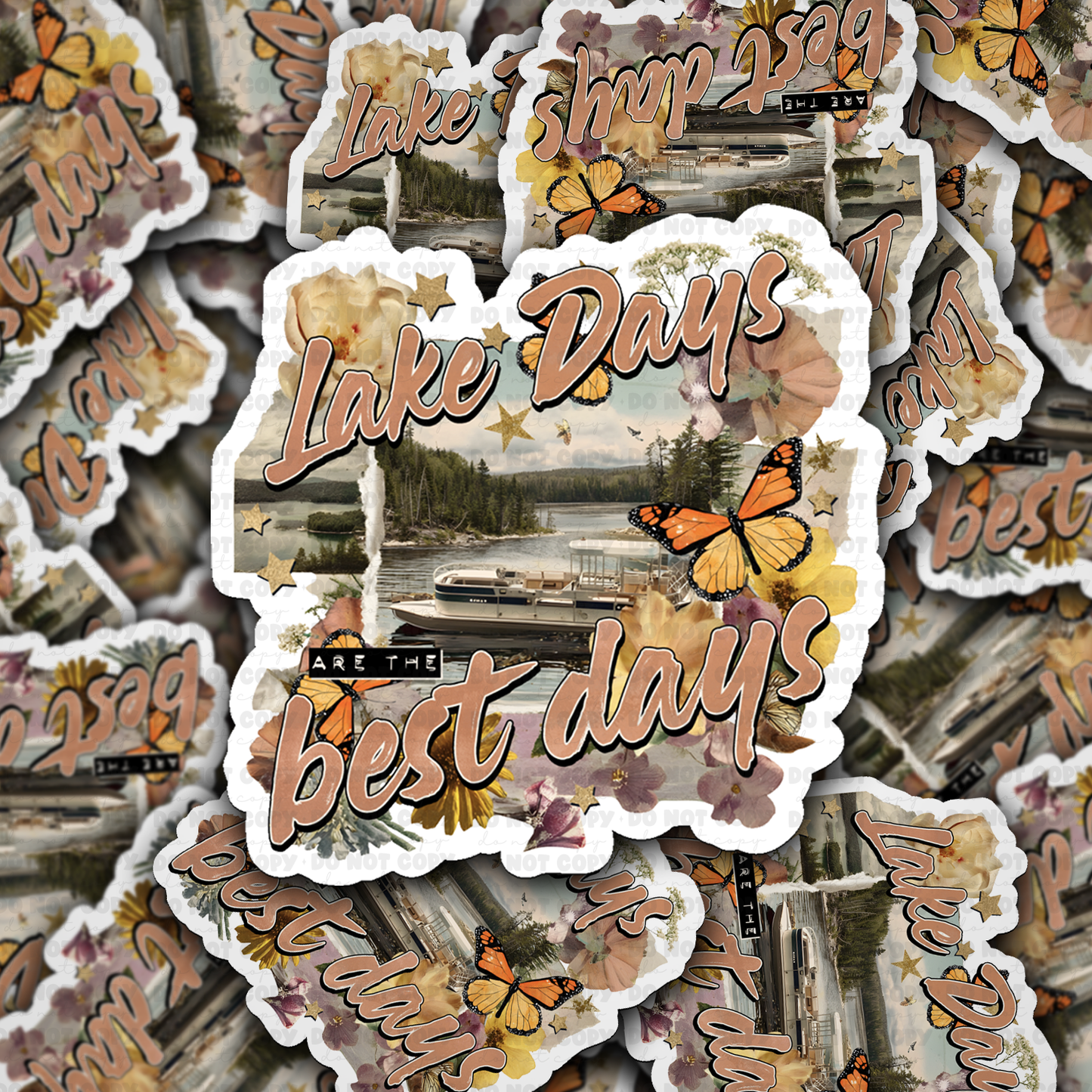 Lake days best days sticker