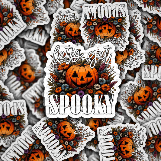 Lets get spooky sticker