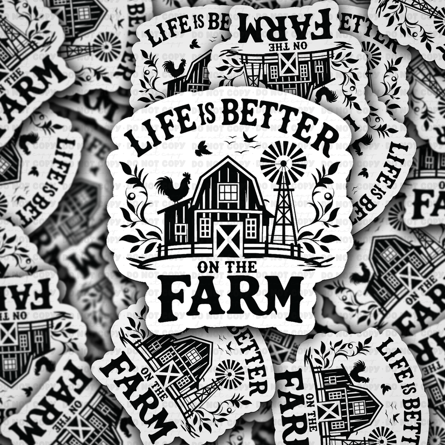 Life Is Better On The Farm sticker