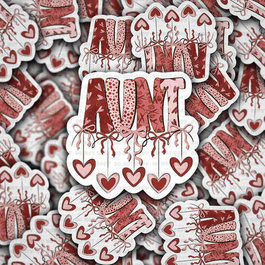 Valentines Aunt sticker