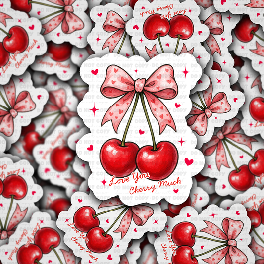 Love you cherry much sticker