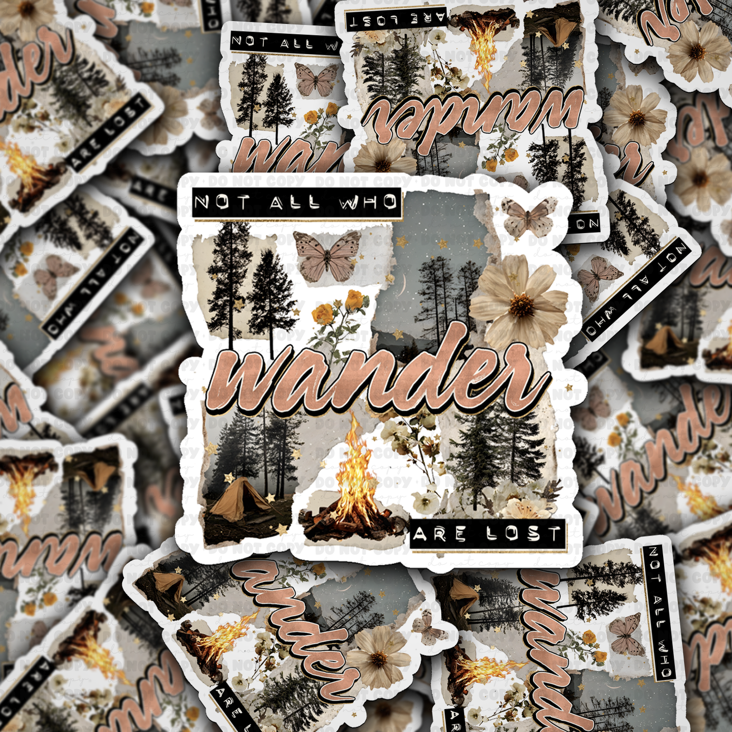 Not all who wander sticker