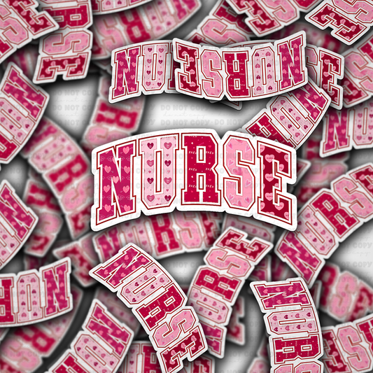 Nurse valentines sticker