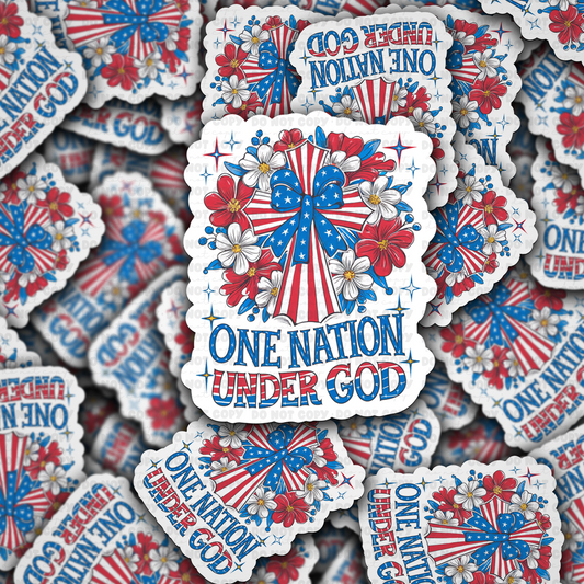One Nation Under God sticker