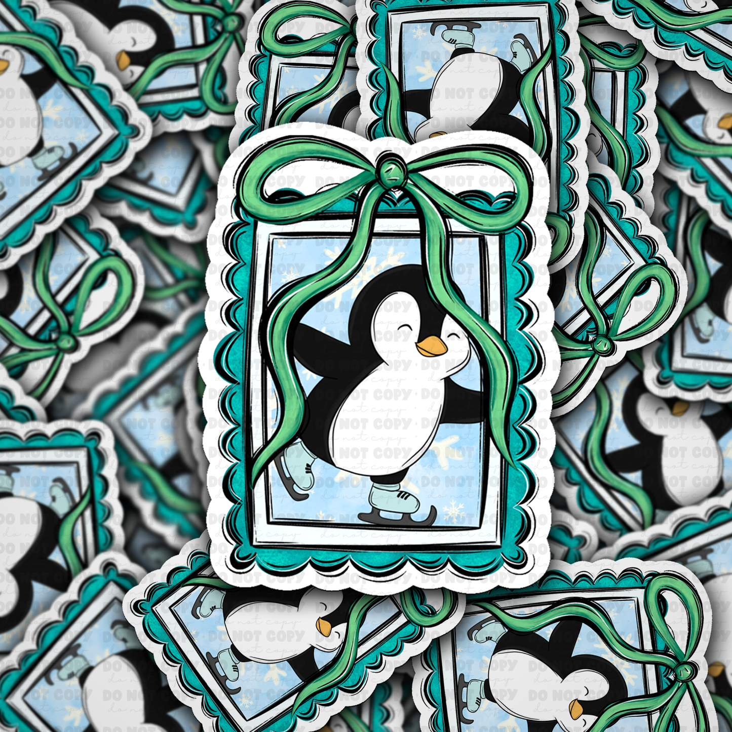 PENQUIN FRAME  sticker