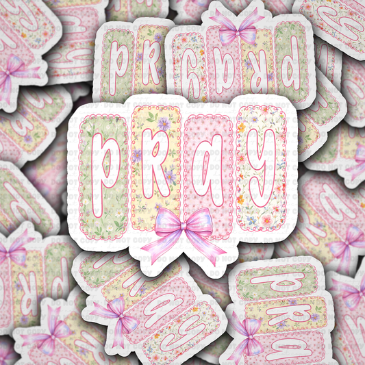 Pray sticker