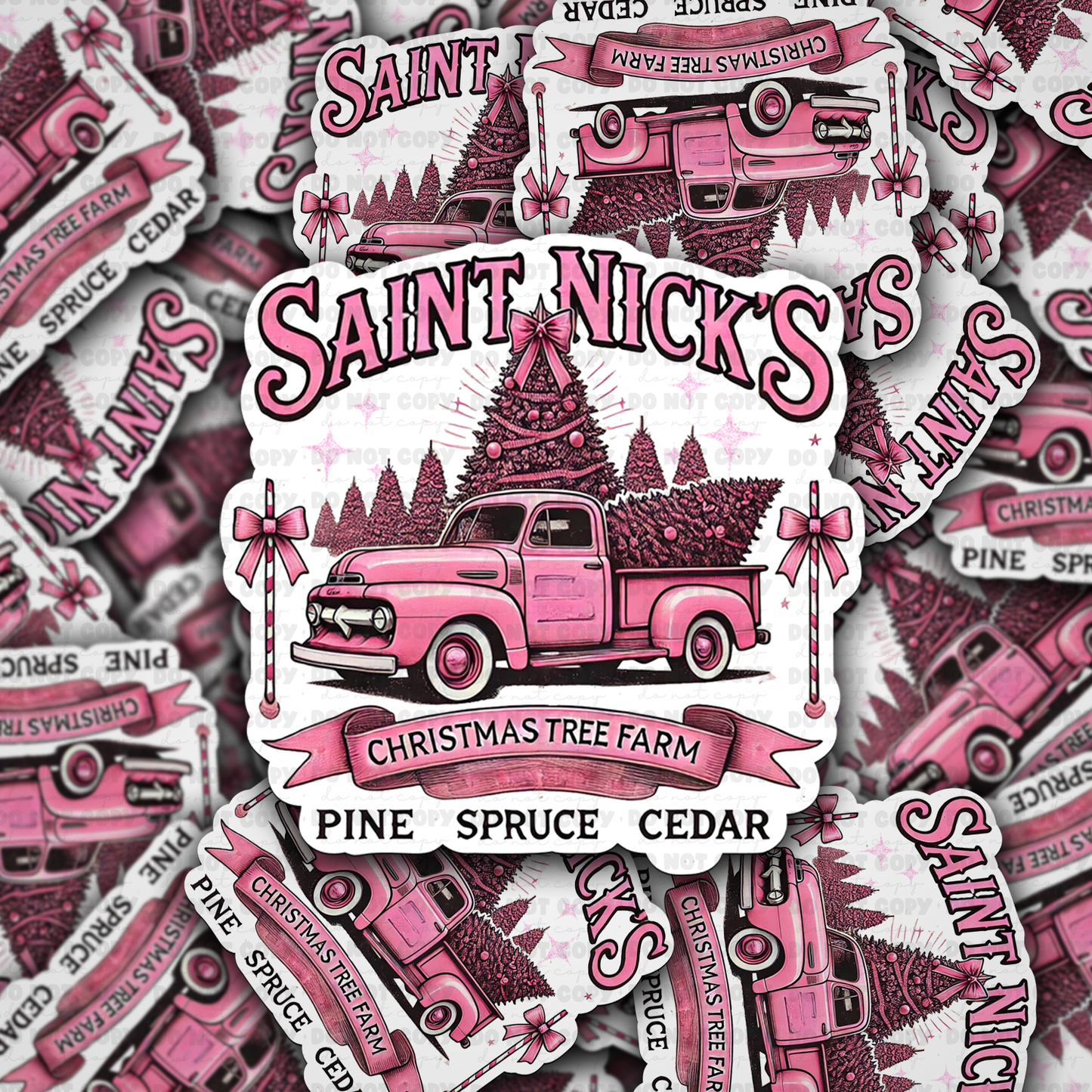 Saint nick Christmas sticker