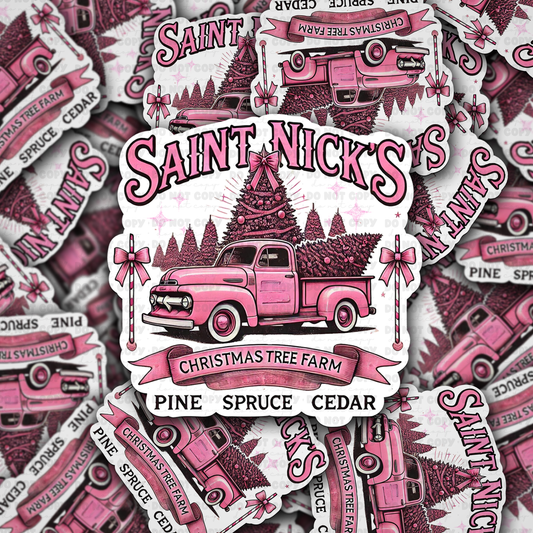 Saint nick Christmas sticker