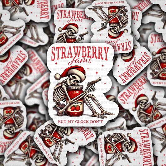 Strawberry jams but my Glock doesn't sticker