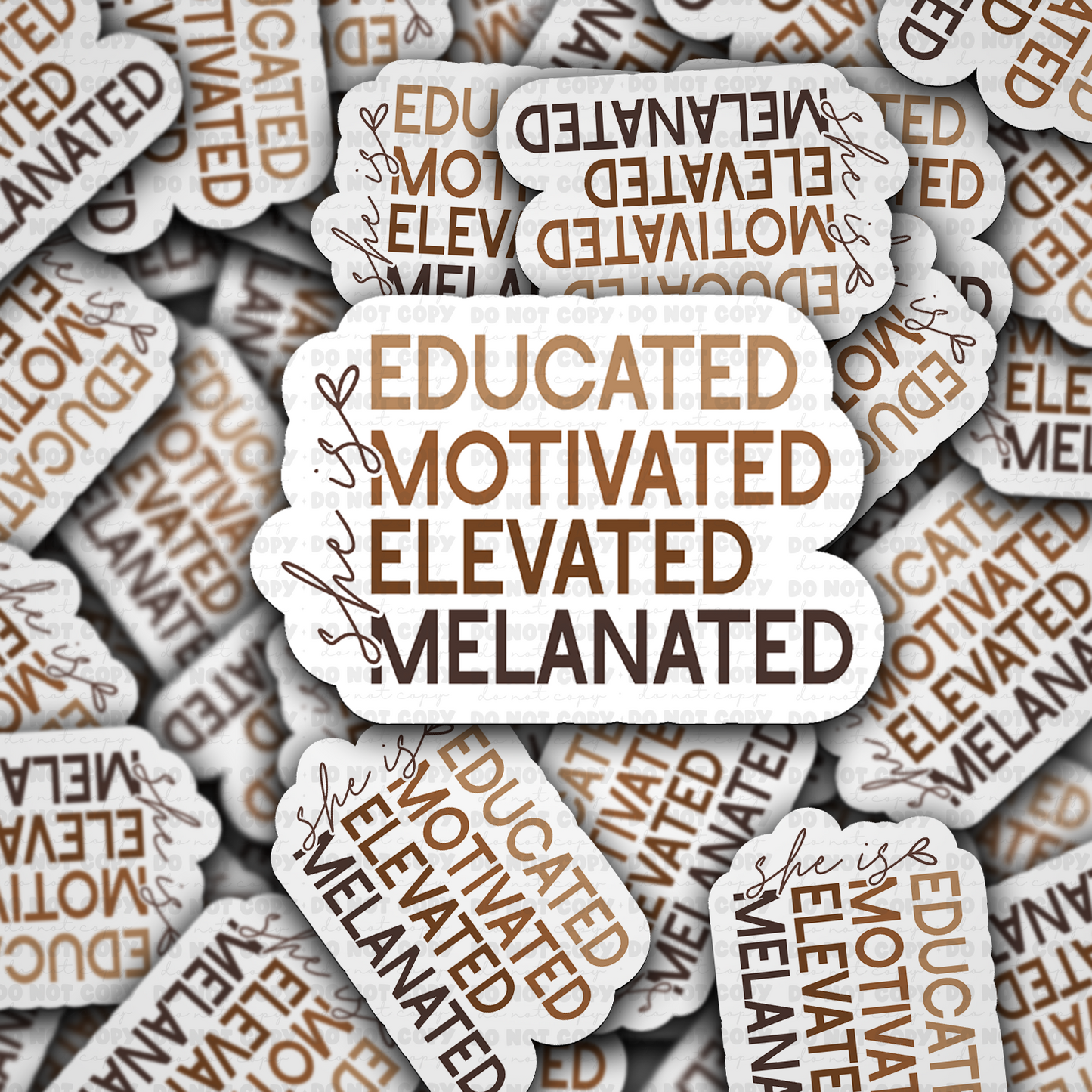 She is educated sticker