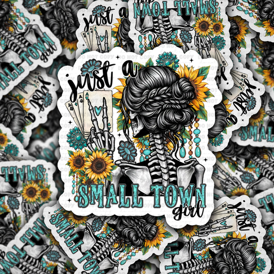 Small Town Girl sticker