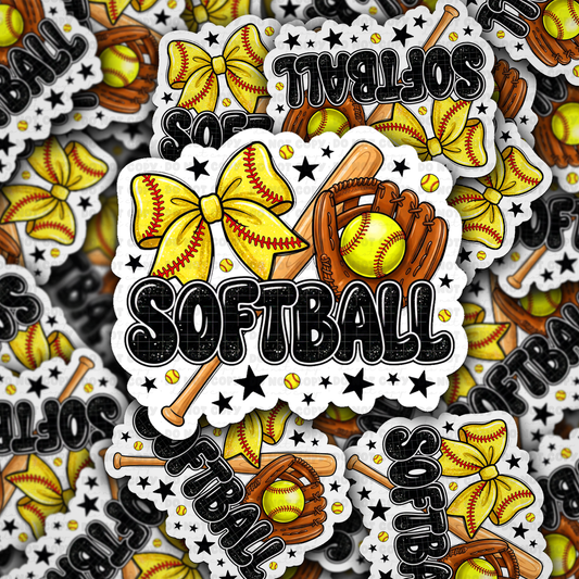 Softball bat sticker