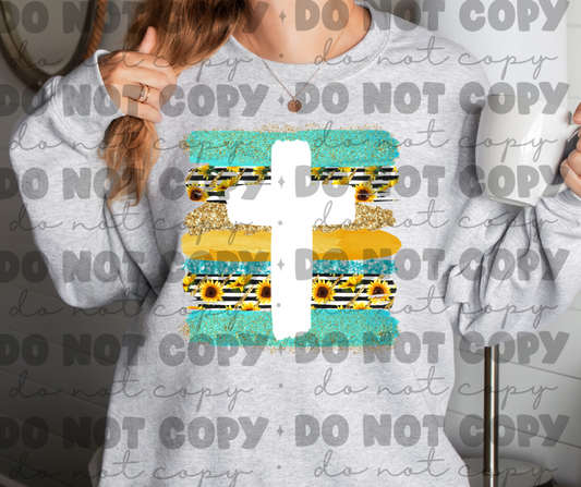 Sunflower cross sweat shirt