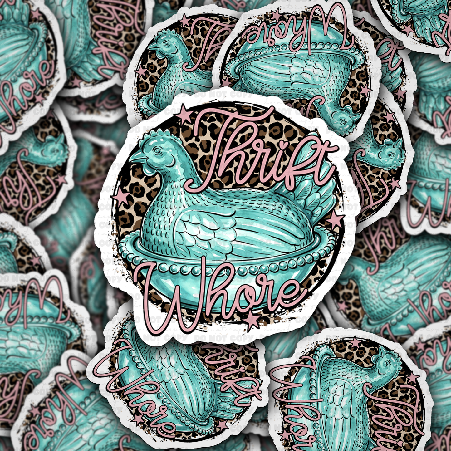 Thrift whore sticker