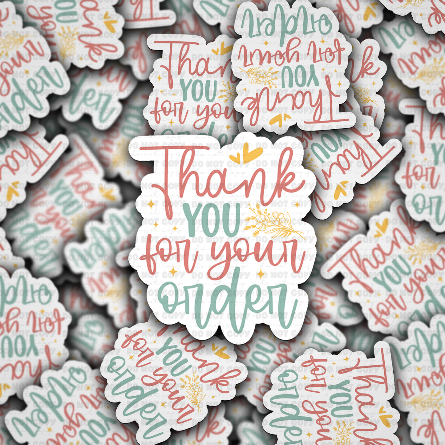 Thank you for your order sticker