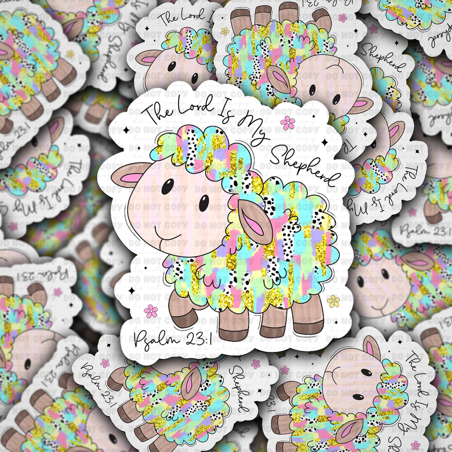 The Lord is My Shepherd sticker