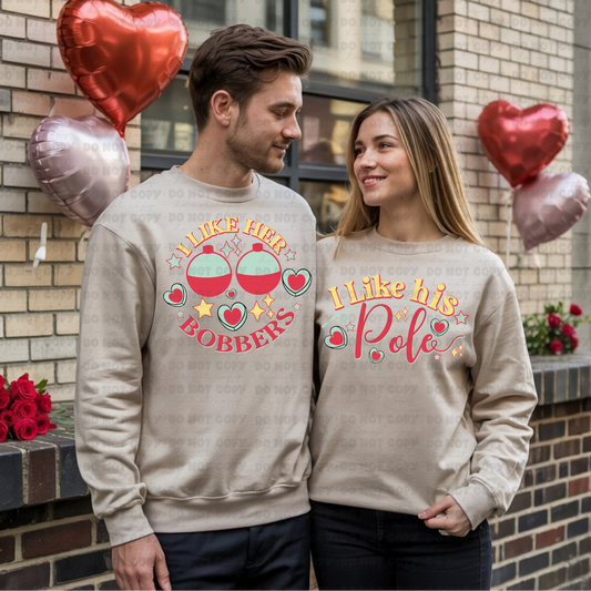 I like her bobbers sweatshirt