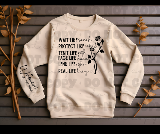 Women of the bible sweat shirt