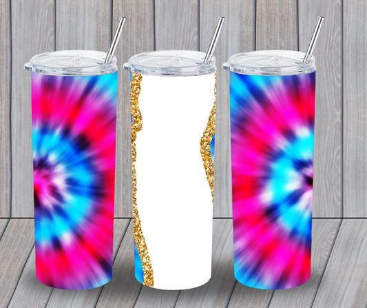 Tie dye tumbler