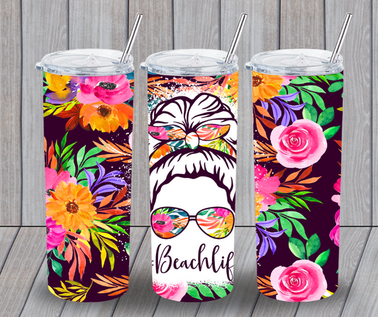 Beach life tumbler