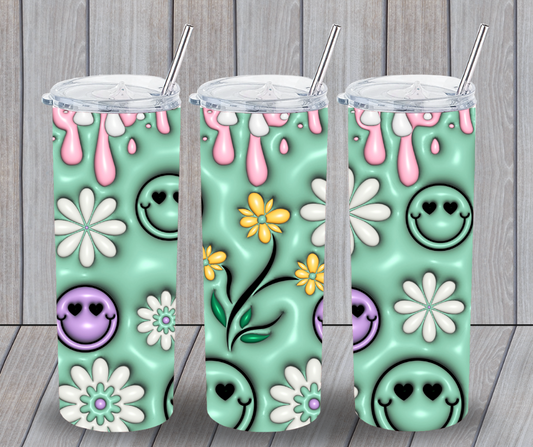 Smiley face tumbler