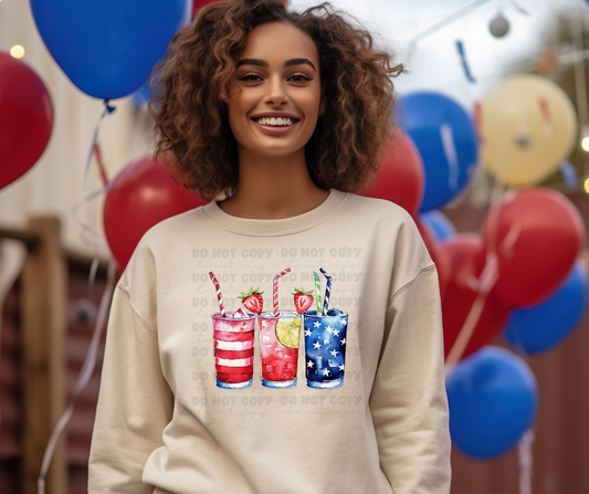 Patriotic drink short sleeve shirt
