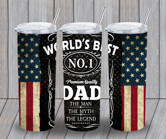 Worlds best dad tumbler