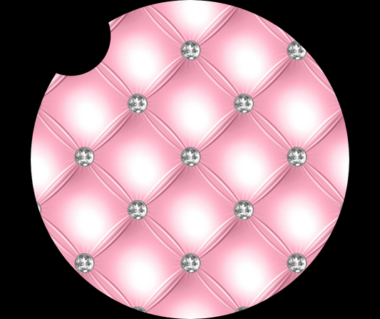 Pink DIamond car coasters
