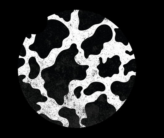 cow print  car coasters