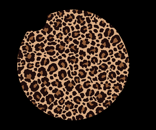 Leopard print  car coasters