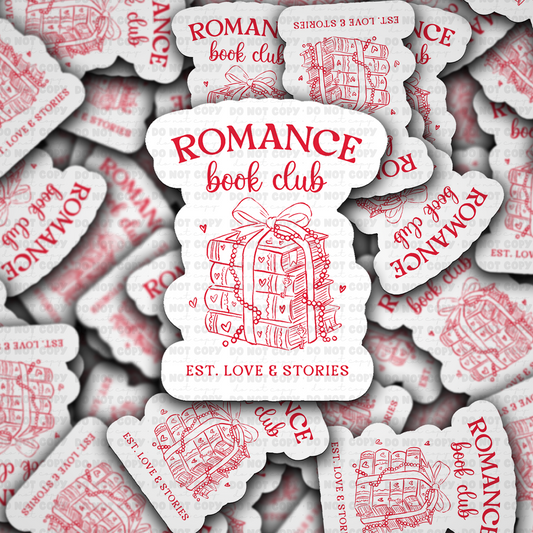 Romance book club sticker