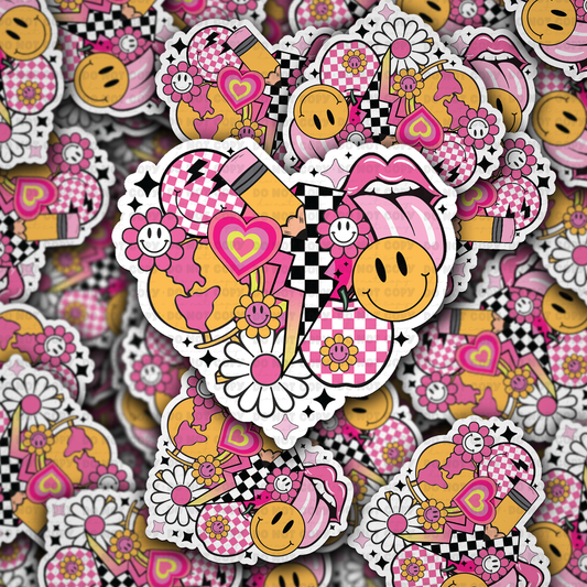 Back to school collage sticker